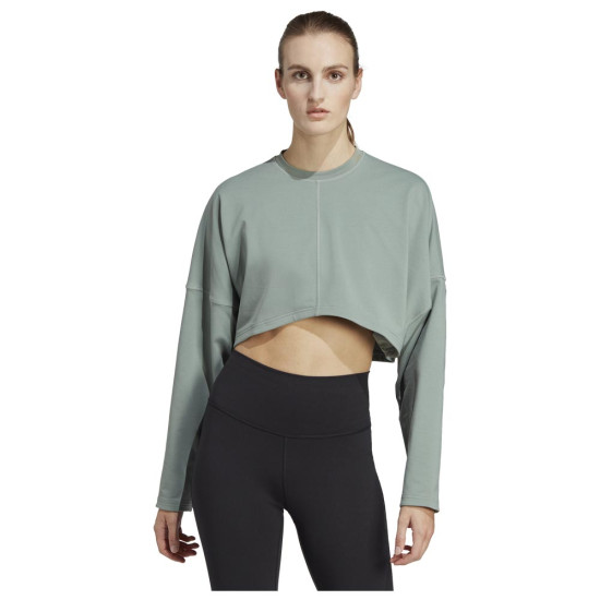 Adidas Γυναικεία μακρυμάνικη μπλούζα Yoga Studio crop